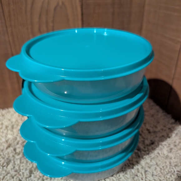Teal Stackable Food Containers - Picture 2 of 4